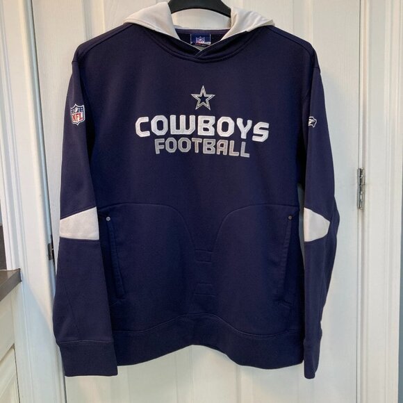 Dallas Cowboys NFL Authentic RBK Pullover Hoodie Sweatshirt Size L/XL - Picture 8 of 8